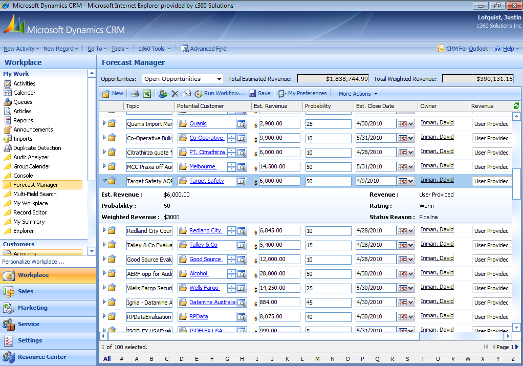 Dynamics crm Software Screenshot 6