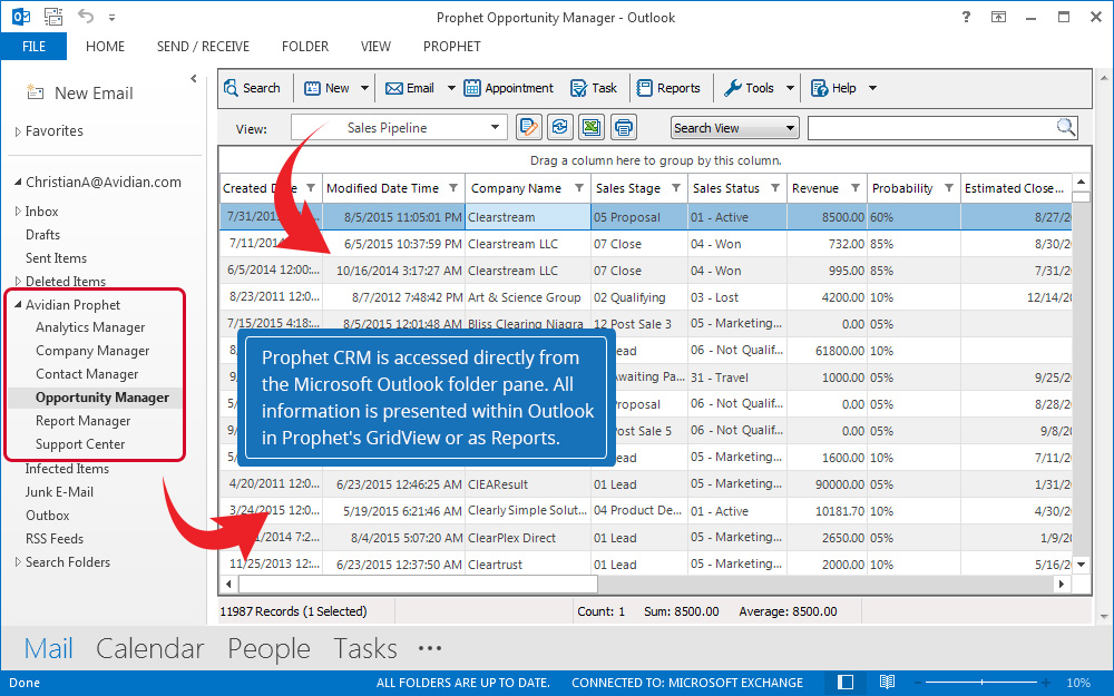 Prophet Crm  Software Screenshot 5