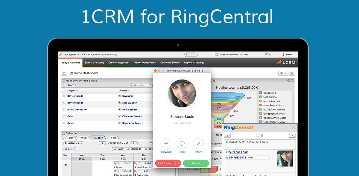 1CRM Software Screenshot 4