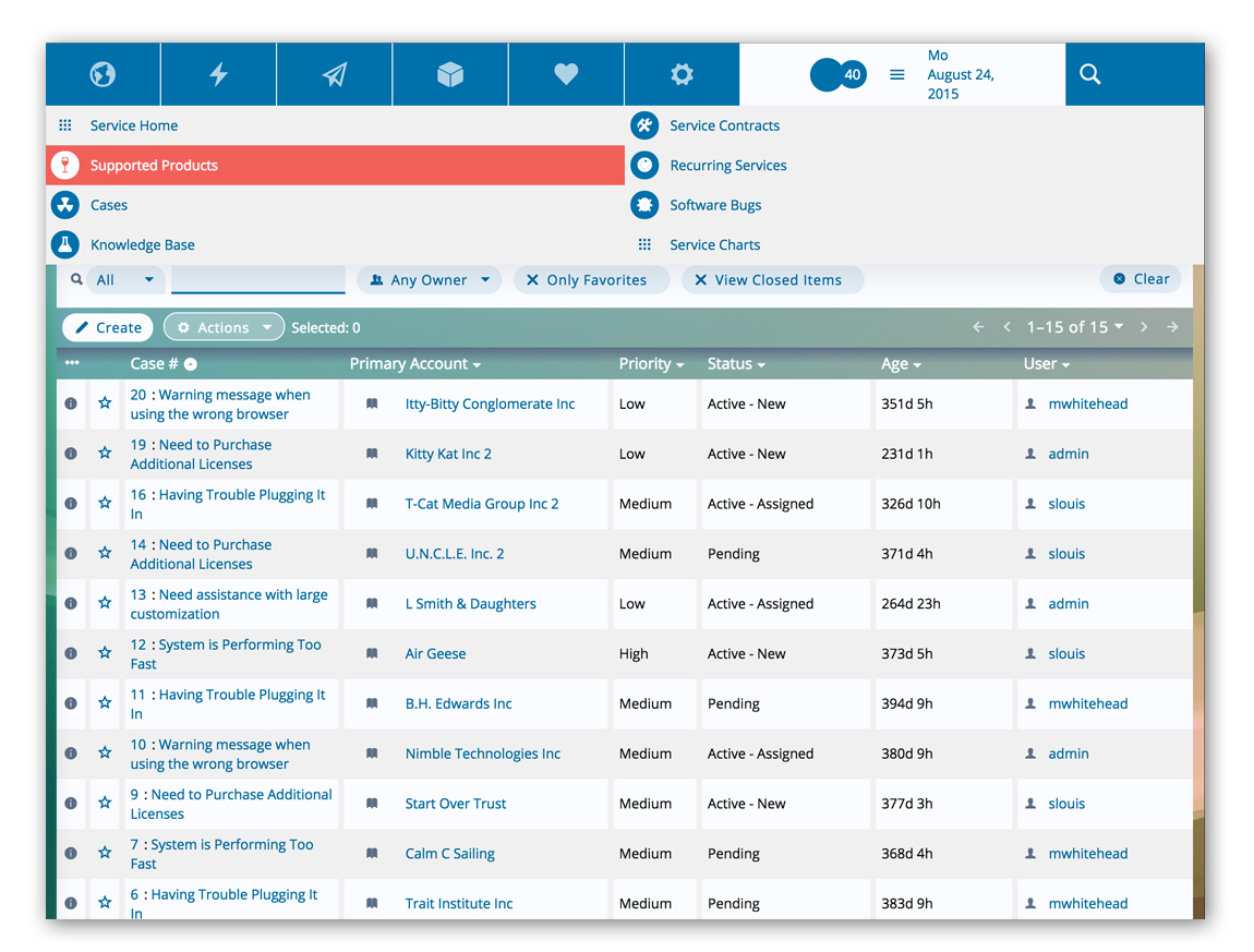 1CRM Software Screenshot 6