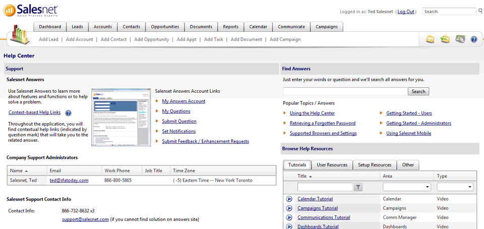 SalesNet CRM Software Screenshot 2