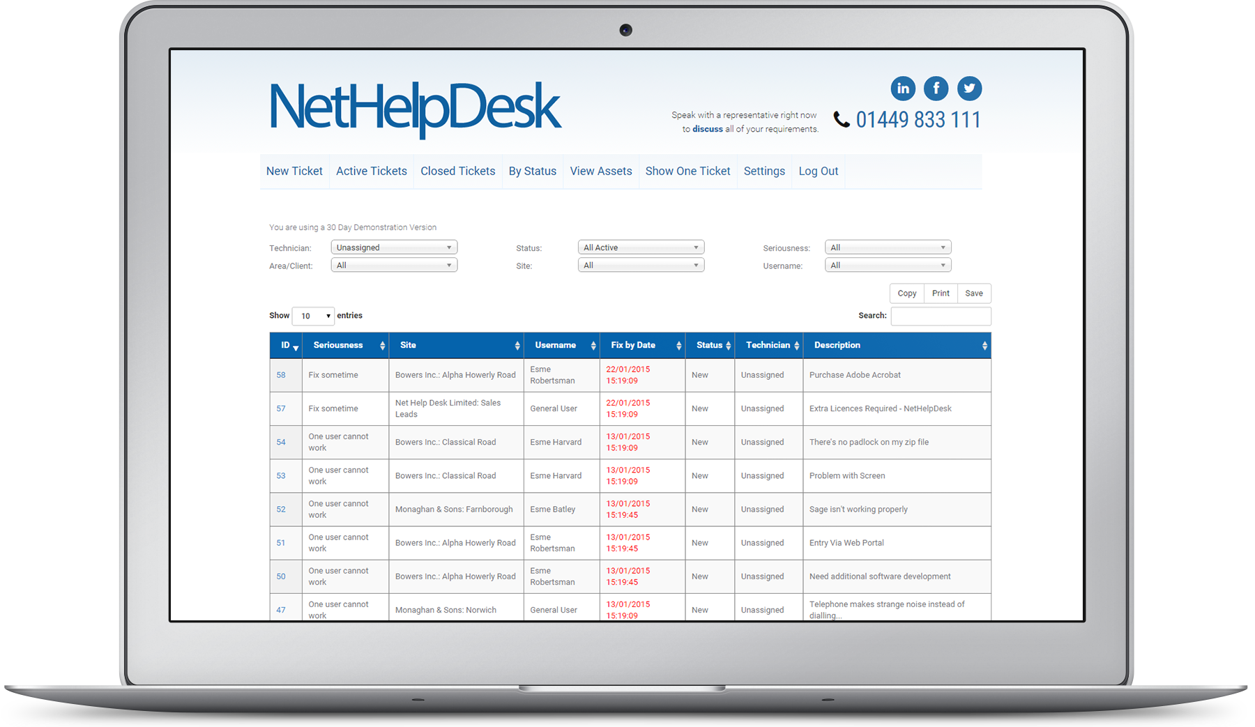 Net Help Desk Software Screenshot 4